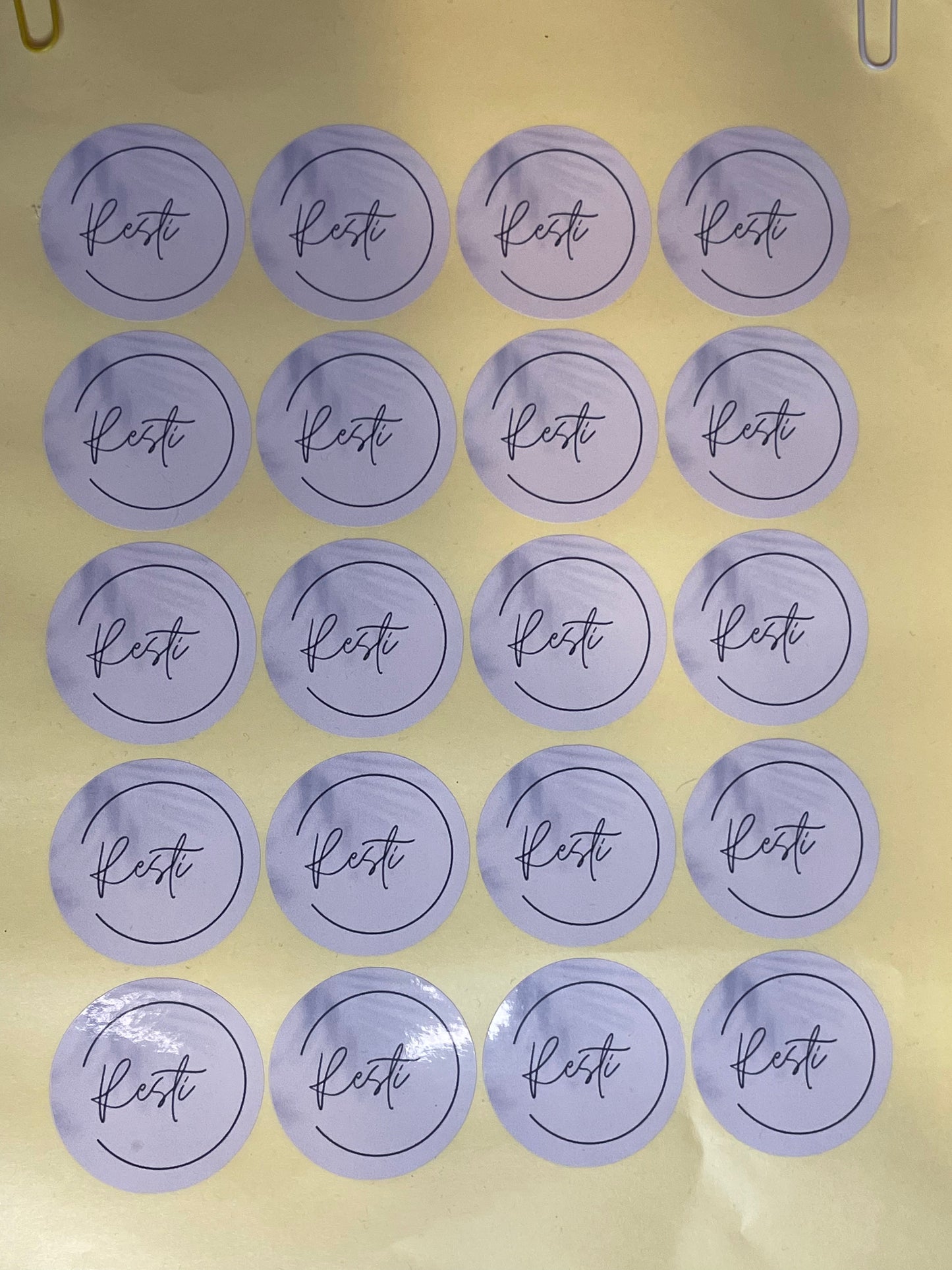 Round Logo Stickers