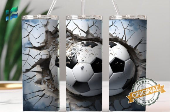 Football 20oz tumbler