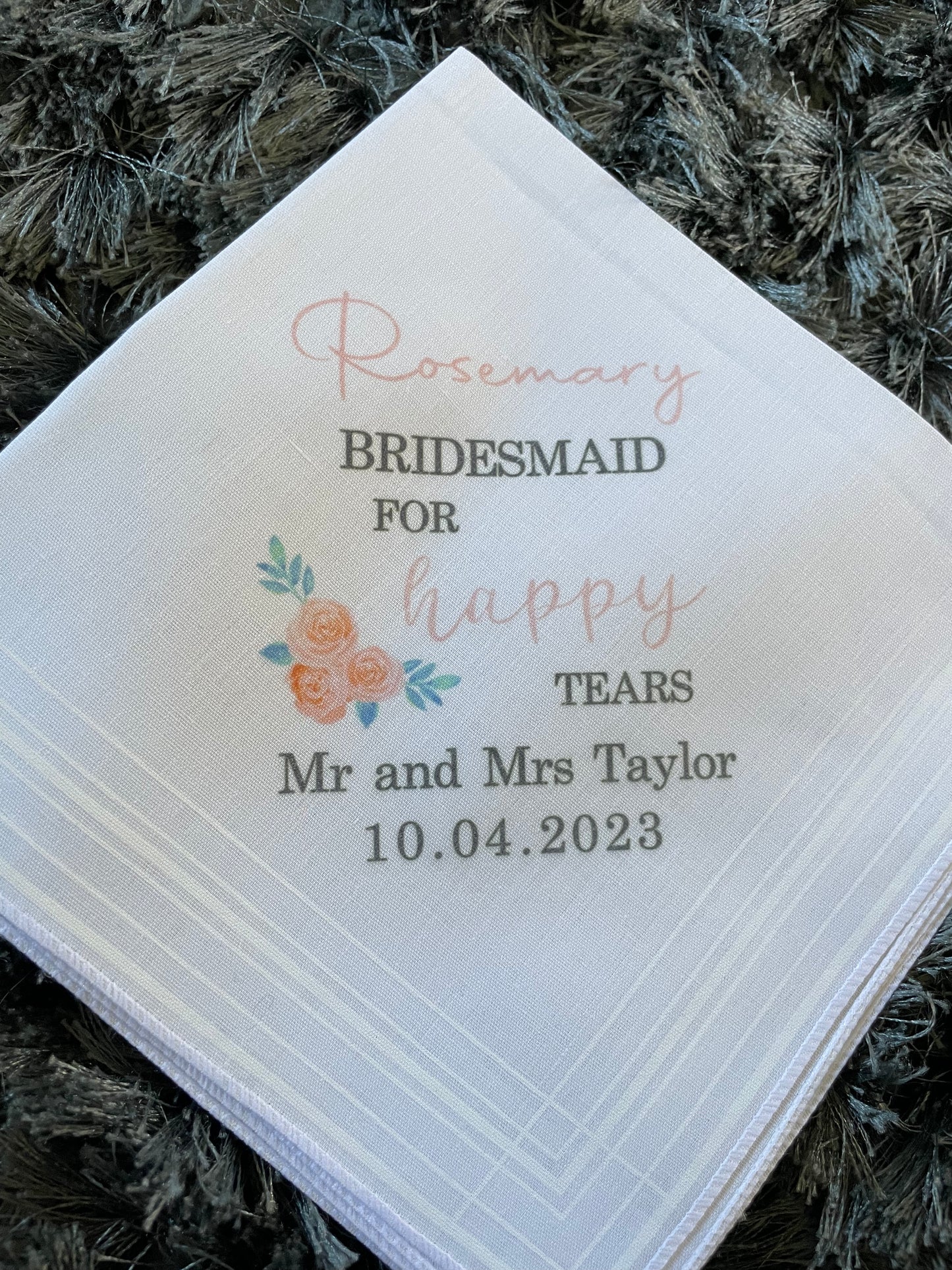 Personalised handkerchief