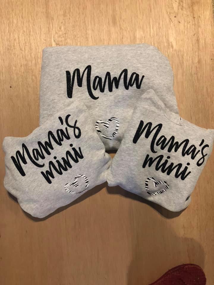 Mama & Mama's mini matching hoody