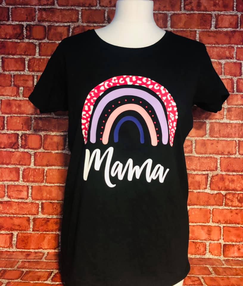 Mama and Mini Matching Rainbow T-shirt