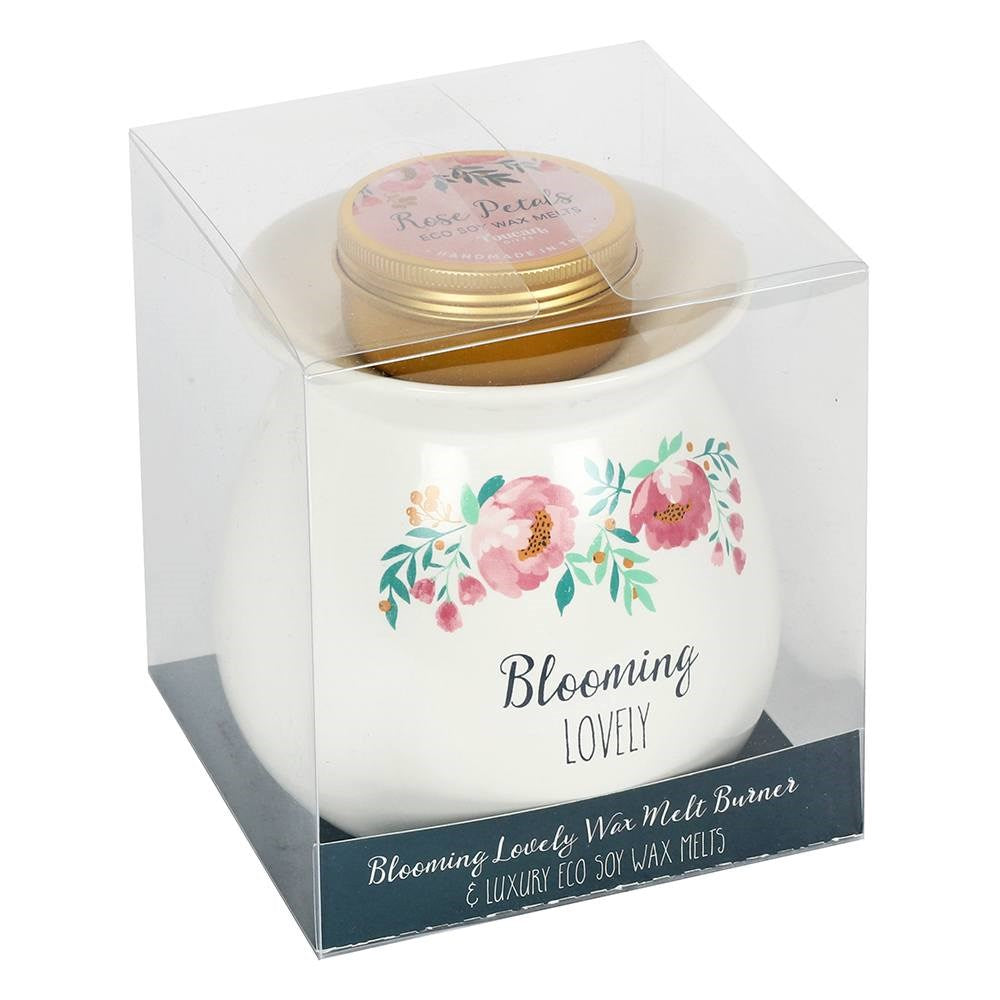 Blooming Lovely Wax Melt Burner Gift Set