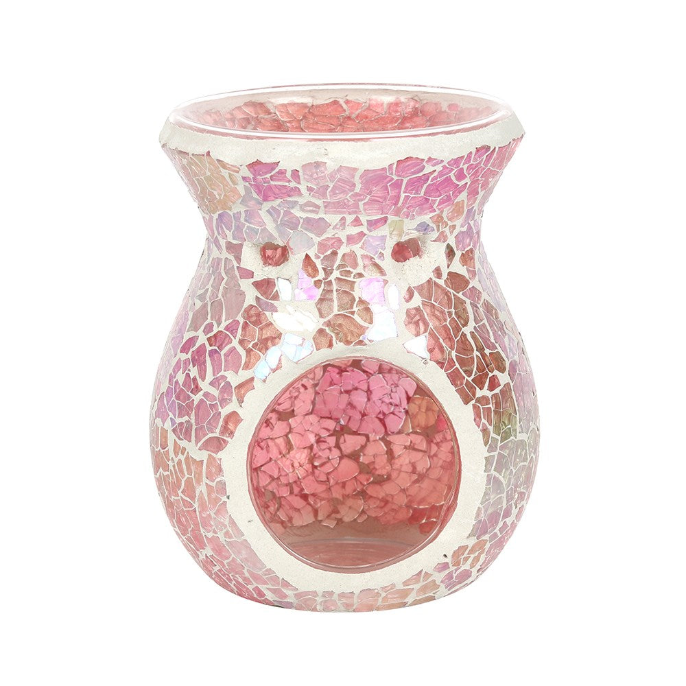 Pink Iridescent Crackle Wax Burner