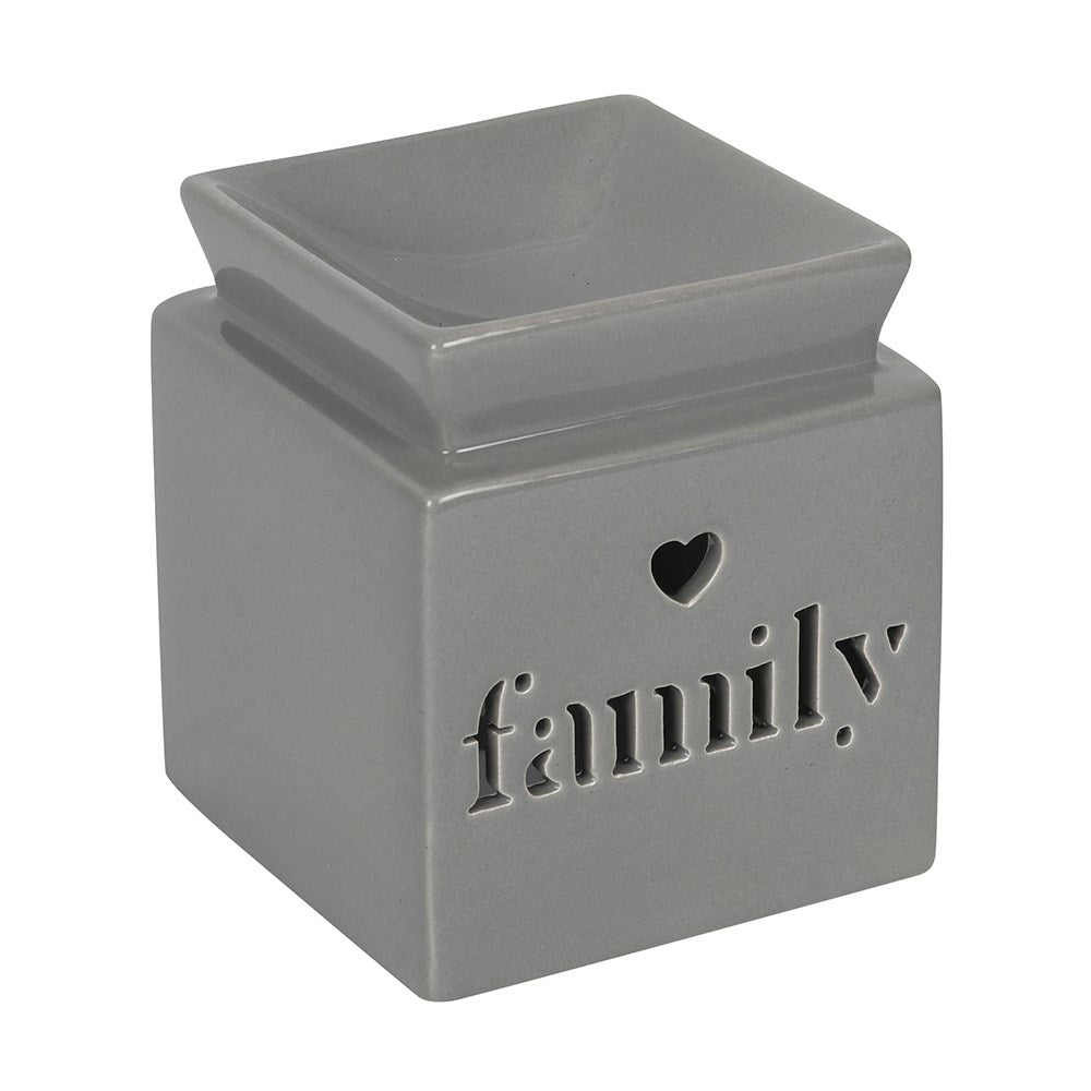 Grey Family Cut Out Wax Burner