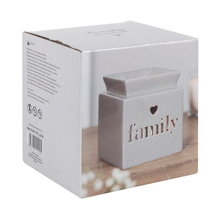 Grey Family Cut Out Wax Burner