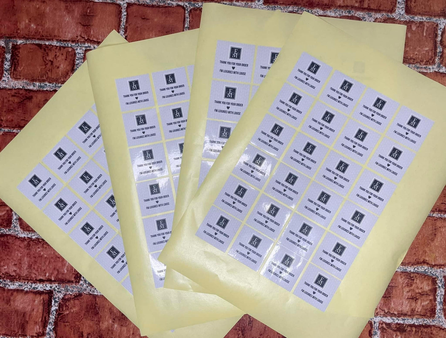 Square stickers