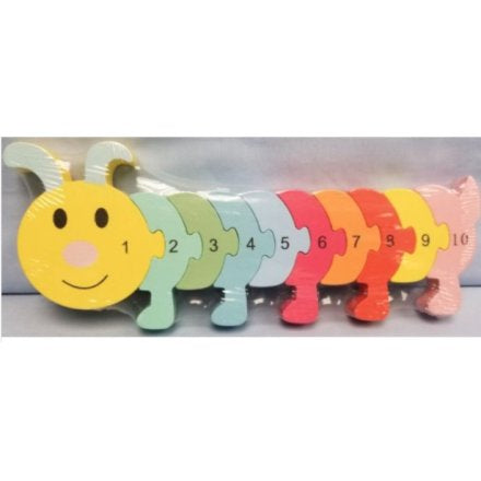 Wooden Caterpillar Puzzle