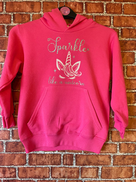 ‘Sparkle like a unicorn’ hoodie