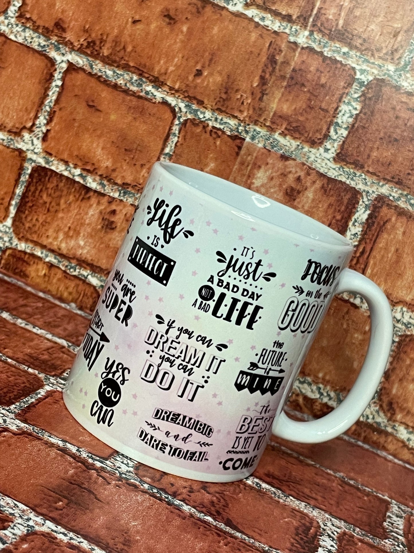 Positive quotes mug