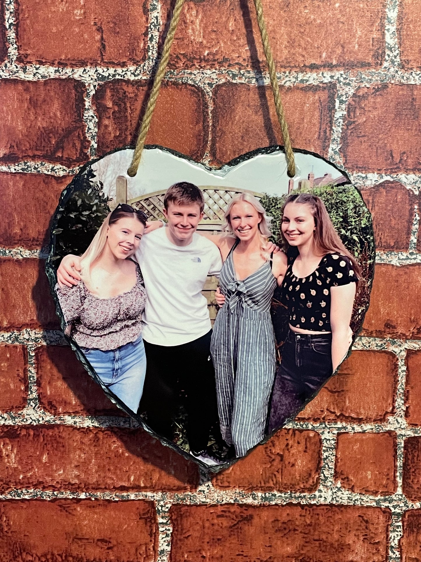 Hanging Heart Photo Slate