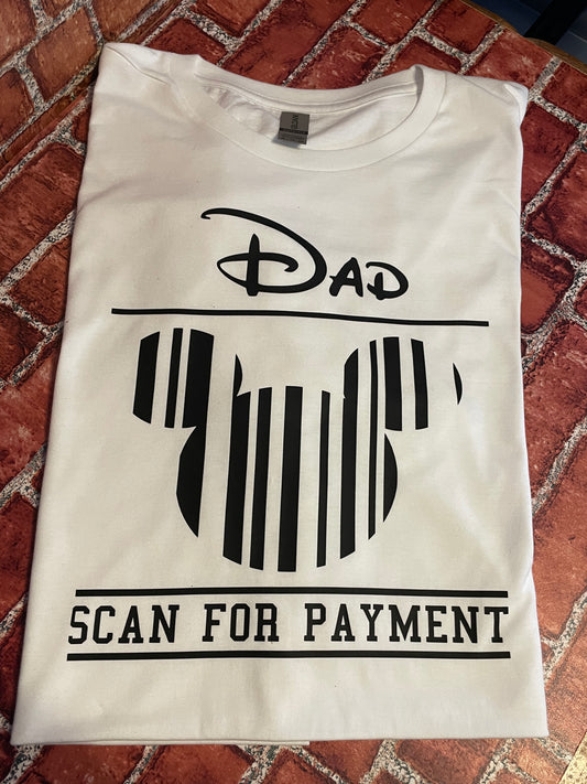 Scan for payment T-shirt