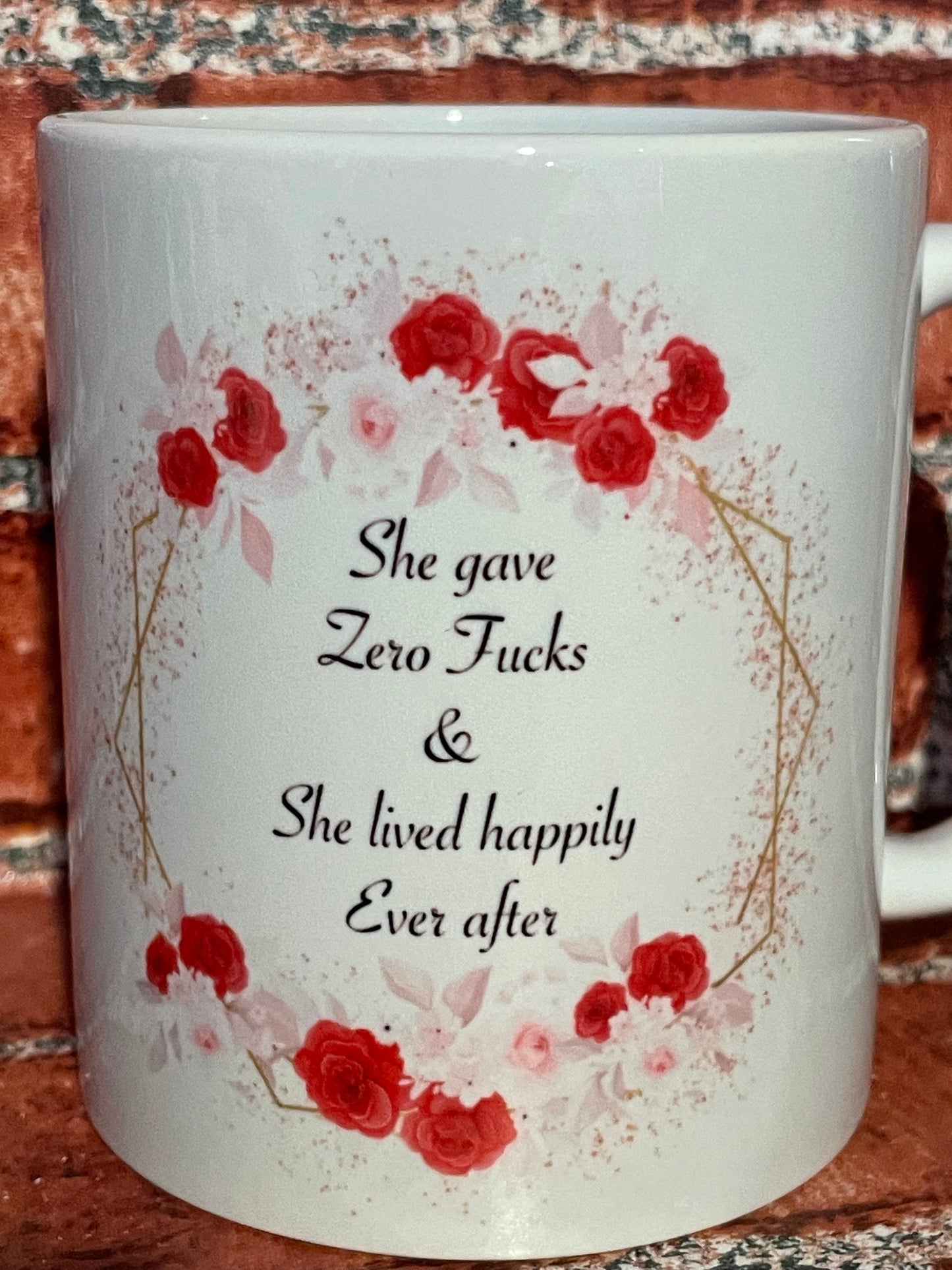 She gave zero fucks mug